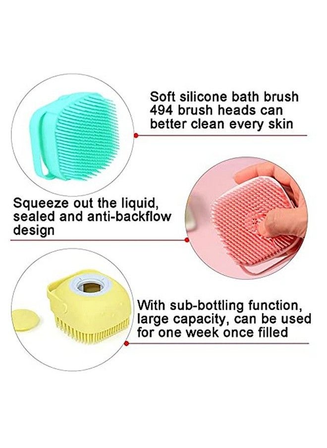 JM SELLER - Silicone Soft Bath Body Brush With Shampoo Dispenser Scrubberuse In Shower Deep Cleaning Gentle Scrub Massage For Children Men Women - Image 1