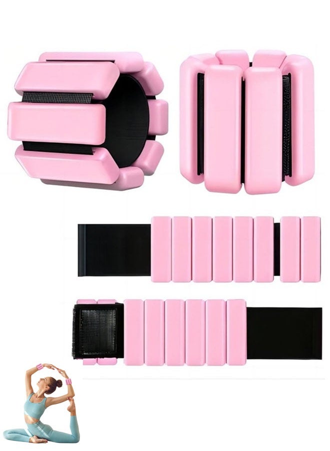 Bukela Wrist & Ankle Weights for Women, Wearable Strong Arm & Leg Weights Set of 2(1Lbs Each), Adjustable Ankle Weights for Walking, Yoga, Dance, Barre,Gym,Exercise,Pilates,Walking Running - Image 1