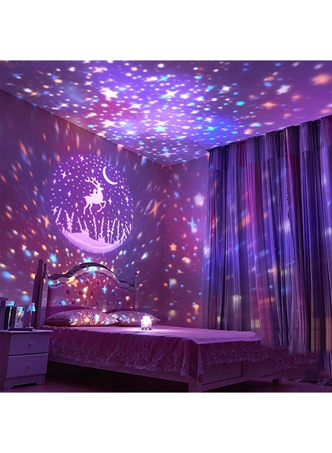 Projection Lamp Star Night Light Projector for Girls Kids Toys Birthday Gifts Starry Sky  Bedroom Wall Decor Baby Night Light - Image 5