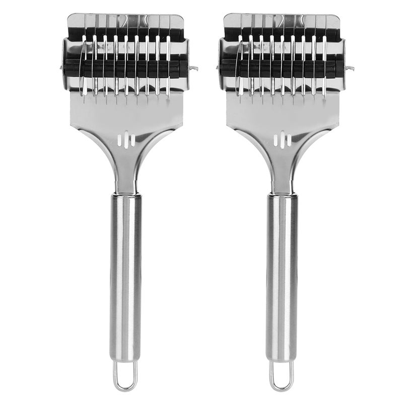 Stainless Steel Noodle Lattice Roller Dough Cutter Pasta Spaghetti Maker for Kitchen Cooking Tools - Image 1