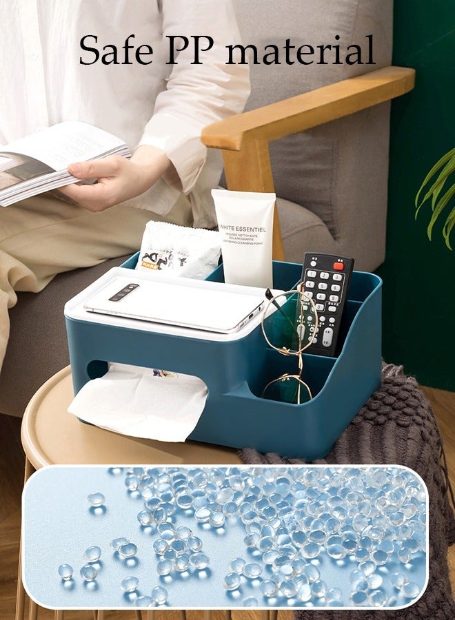 DUNISO Multifunctional desktop tissue storage box, makeup storage box, pen and watch storage box suitable for home, office, restaurant, RV - Image 3