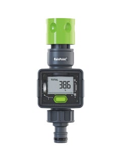 RAINPOINT RAINPOINT Water Meter for Garden Hose, Water Flow Meter GPM Tracking Flow Rate Gallon Liter Water Consumption for Outdoor Garden Hose Watering, RV Water Tank Filling, Lawn Sprinkler, Nozzle Sprayer  - Image 1