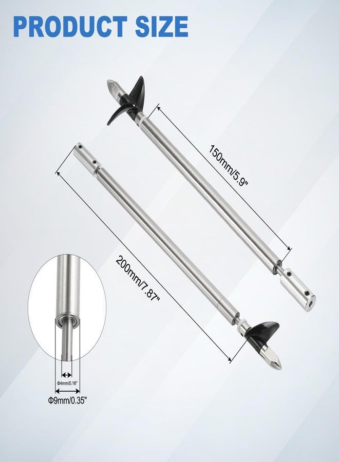 MECCANIXITY Drive Shaft W Propeller Universal Joint, L200mm Shaft L150mm Sleeve D36mm Stainless Steel Propeller 2-Bladed Paddle Fit for 2mm Motor Shaft RC Boat Coupler Assemble Kit - Image 2