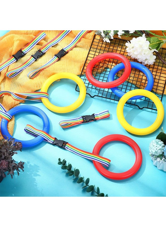 Shappy حبل شابي 6 قطع للمشي لرياض الأطفال مع مقبضات حبل رياض الأطفال للمشي في صف ملون في الهواء الطلق حبل أمان لدار الحضانة للأطفال الصغار المدارس المعلمين رياض الأطفال (أحمر أصفر أزرق) - Image 4