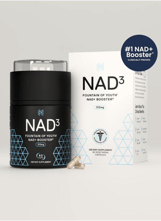 HPN - NAD3, NAD+ BOOSTER, 312 mg - 60 Vegetarian Capsules - Image 1