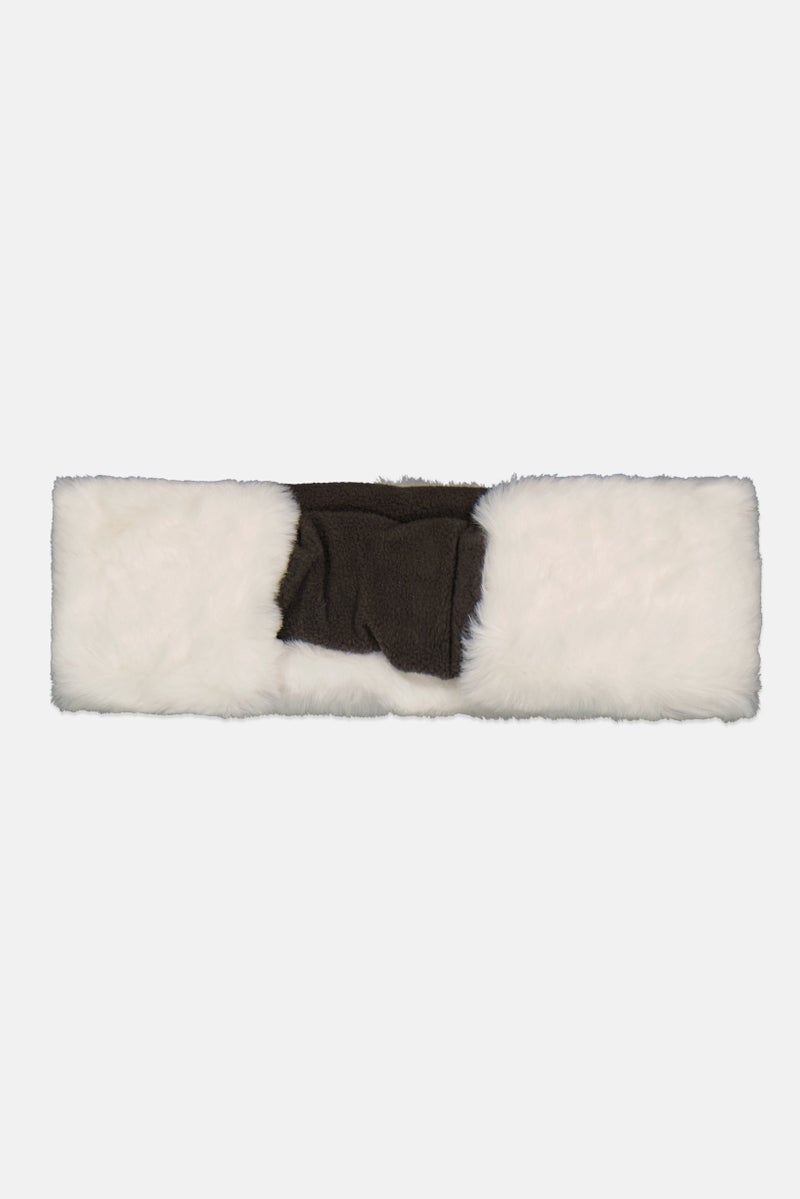 Body Glove Women 1 Pc Faux Fur Headband, Ivory 