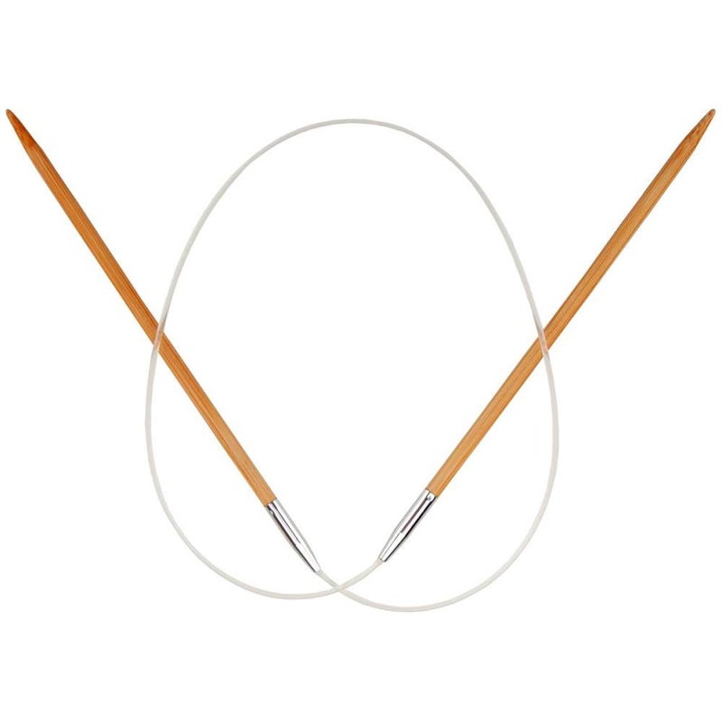 ChiaoGoo Circular 24 inch 61cm Bamboo Dark Patina Knitting Needle Size US 5 375mm 20245