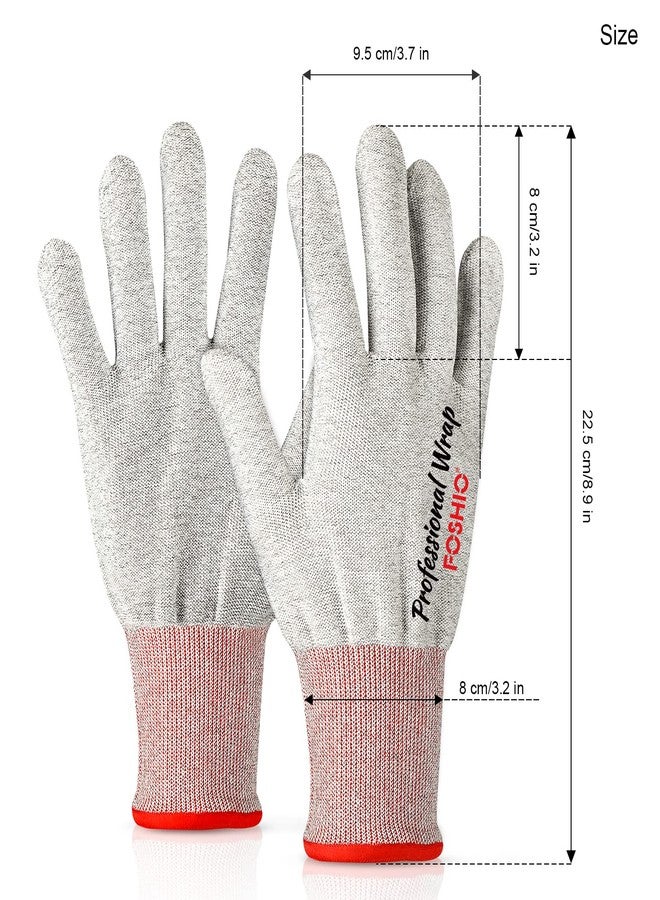 FOSHIO Vinyl Wrap Gloves, Professional Anti-Static Application Carbon Fiber Vinyl Wrap Tool Dust-Free Non Slip Working Gloves (1 Pair) - Image 2