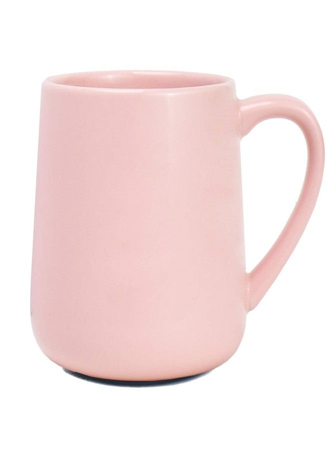 Bosmarlin Large Glossy Ceramic Coffee Mug, Pink Tea Cup for Office and Home, 18 oz, Suitable for Dishwasher and Microwave, 1 Pack (Pink) - Image 1