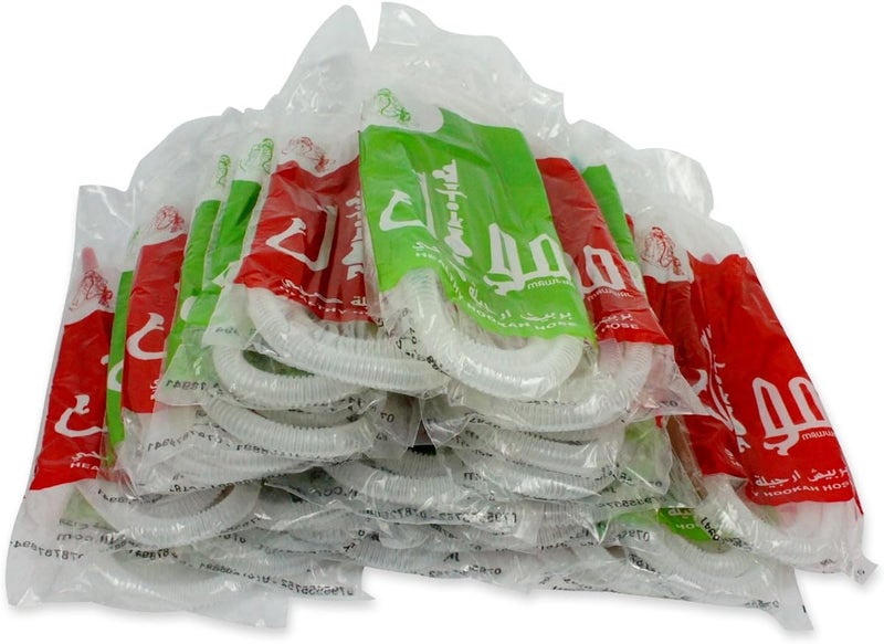 Zebra Smoke 30 قطعة خرطوم شيشة صحي قابل للتخلص منه معقّم 60 بوصة - Image 1