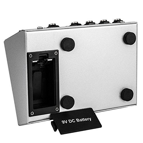 Nady MM-242 4 Stereo / 8 Mono Channel Mini Mixer with mono/stereo mode, ¼” Inputs and outputs – battery powered, or use optional AC adapter - Image 4