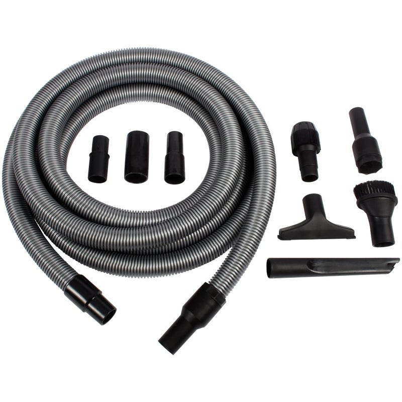 Cen-Tec Systems CenTec Systems Upright and Canister Vacuum Extension Attachment Kit 20 Ft Hose wAccessories Black 