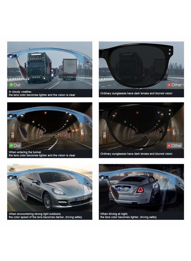 YIMI Polarized Photochromic Driving z87 Sunglasses For Men Women Day and Night safety glasses - Image 4