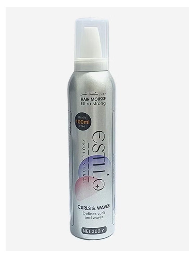 رغوة لتثبيت الشعر لشعر مجعد ومموج 300 مل