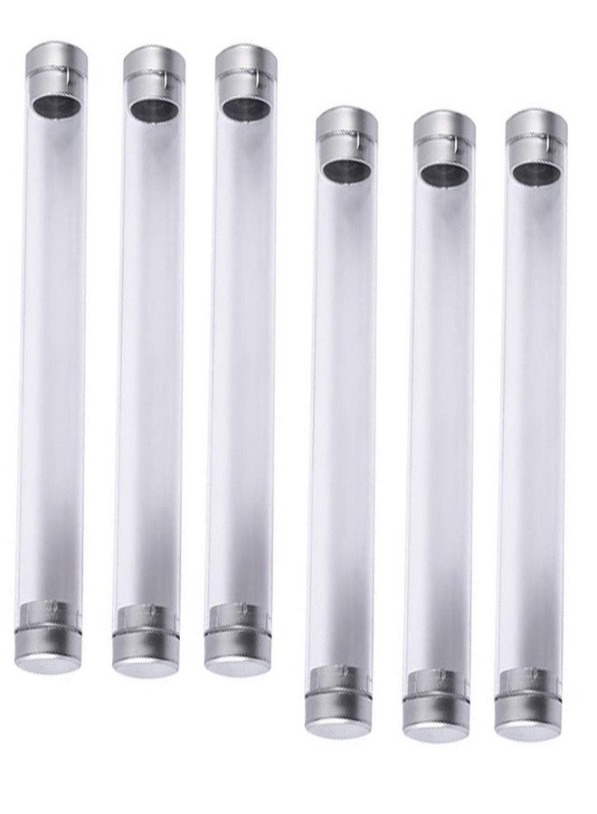 luzen 6Pcs Acrylic Ballpoint Pen Case Holder Gift Box Empty Single Pen Display Storage Case Cylinder Tube Pens Containers for School Business Office Supplies, Clear - Image 1