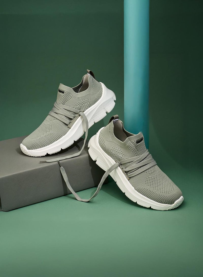 CAMPUS Women’s Green Slip On Shoes – Solid Monochrome Design Shoes that Makes Every Outfit Stand Out - Image 3