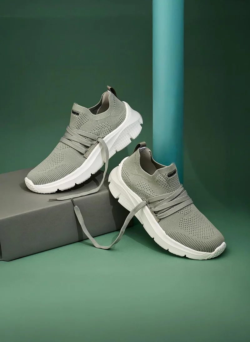 CAMPUS grey Women’s Green Slip On Shoes – Solid Monochrome Design Shoes that Makes Every Outfit Stand Out for Women | Best Price UAE