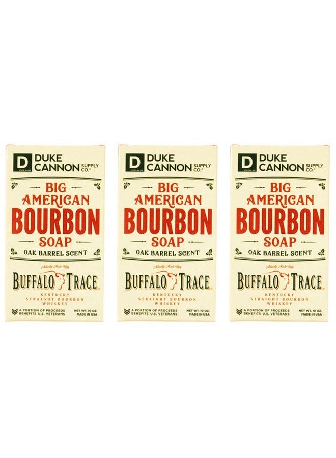 Duke Cannon Supply Co. Big Ass Brick Of Soap Bar For Men Special Holiday Edition Big American Bourbon Made W Buffalo Trace (Charred Oak Barrel Scent) Multipacksuperior Grade 10 Oz (3 Pack) - Image 1
