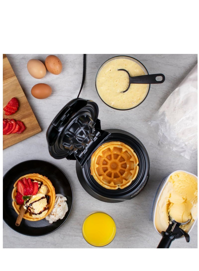 Home Master HM-313 Conical Waffle Maker – 750W, Non-Stick Surfaces with Temperature Control - Image 4
