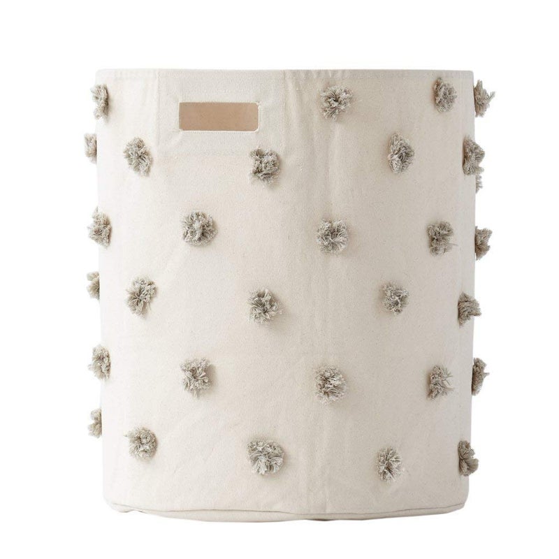 Pehr Pom Pom Hamper Grey