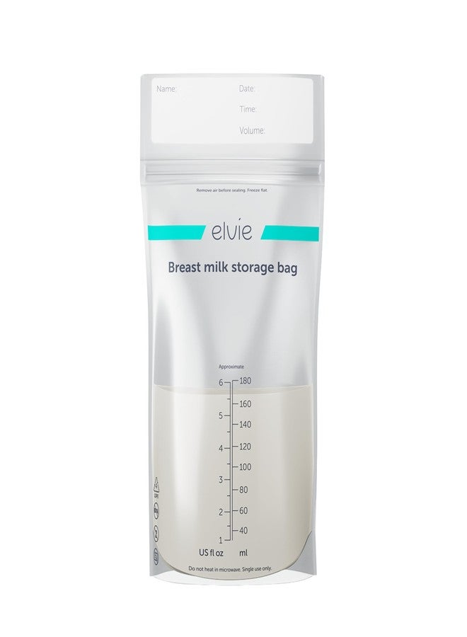 Elvie - Leak-Proof Breastmilk Storage Bags - Freeze and Warm Breast Milk - At Home or On The Go - Hygienic Double-Seal Zipper - Breastfeeding Essentials - 100 Count - Image 1