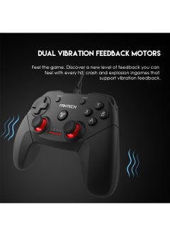 FANTECH GP12 Revolver Gaming Controller - Dual Vibration - Ergonomic grip for long-term gaming - Familiar Console-Like Layout  - Image 4