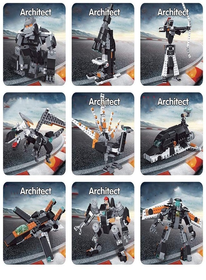 Spindoo 36-in-1 Magic Building Blocks Set | 256+ Pieces | Creative Construction Toy for Kids | Includes Instruction Manual | Ideal for Boys & Girls Ages 6+ | DIY Brick Robot, Jet, Ship Models - Image 4