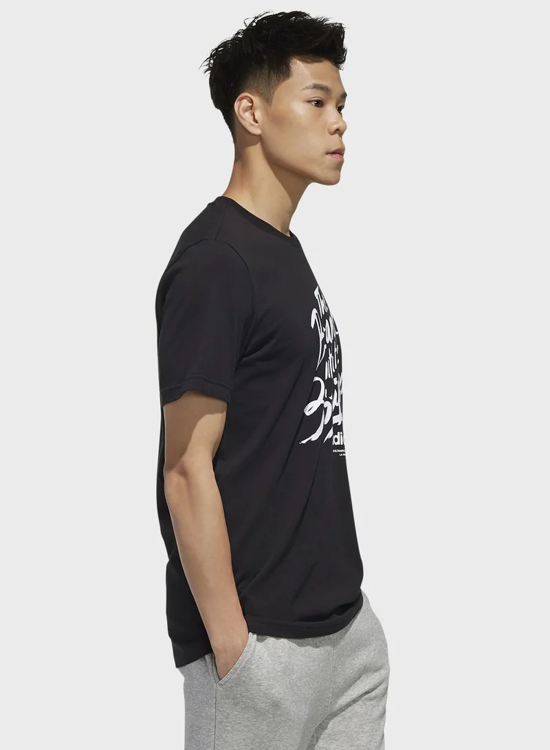 Adidas Slogan T-Shirt
