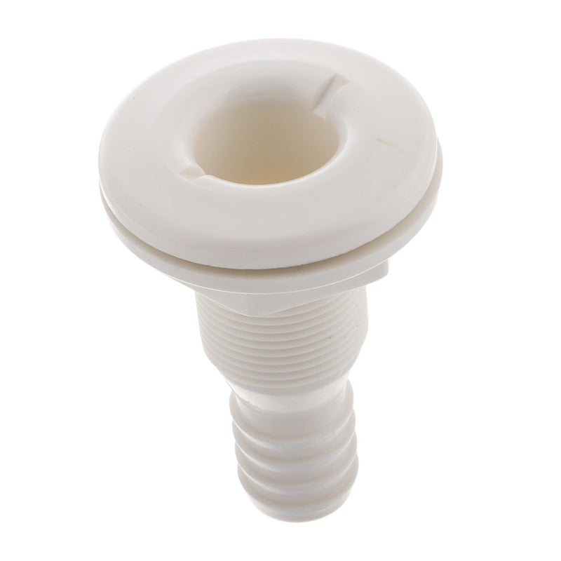 White Plastic Boat Drain Vent Scupper Connector Compact Design For Yacht RV Drainage - Image 2