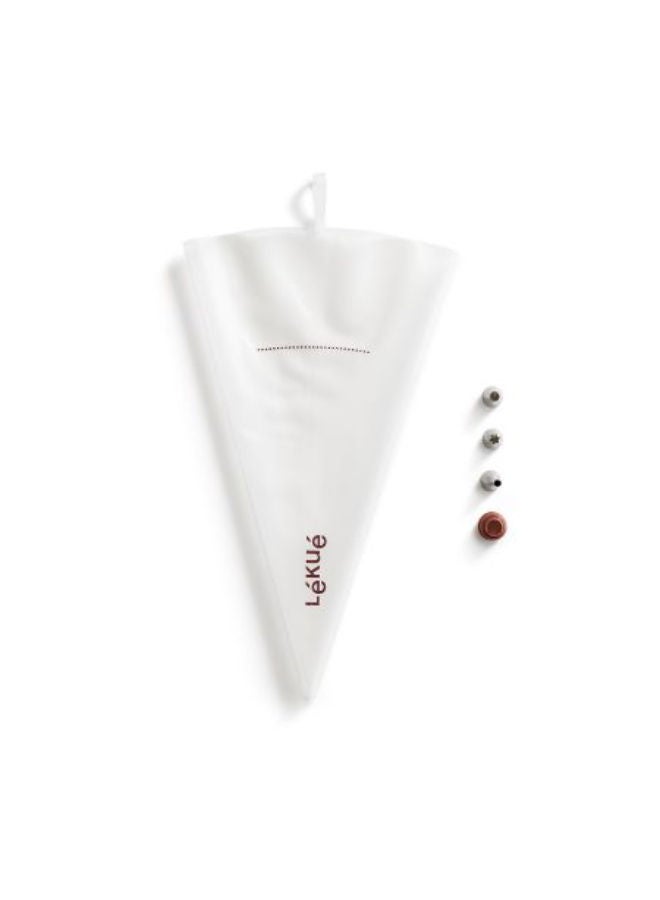 Lekue Reusable Piping Bag Kit  -Clear - Image 1
