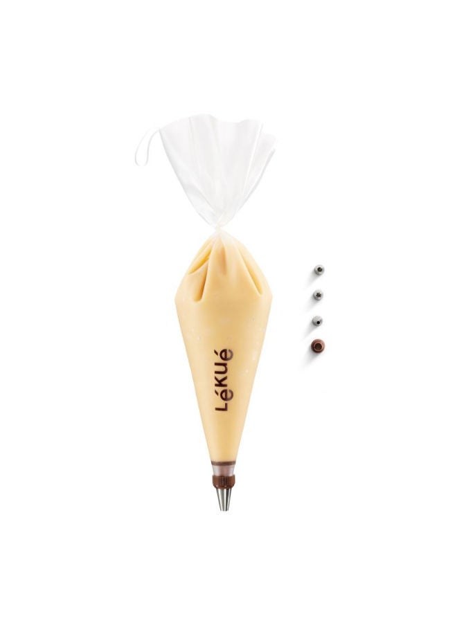 Lekue Reusable Piping Bag Kit  -Clear - Image 2