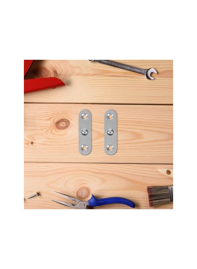 promass 8Pcs Stainless Steel Hidden Door Hinges, 360° Rotatable Hinges for Kitchen Cabinets, Foldable Design, Silver, Heavy Duty Furniture Hardware - Image 4