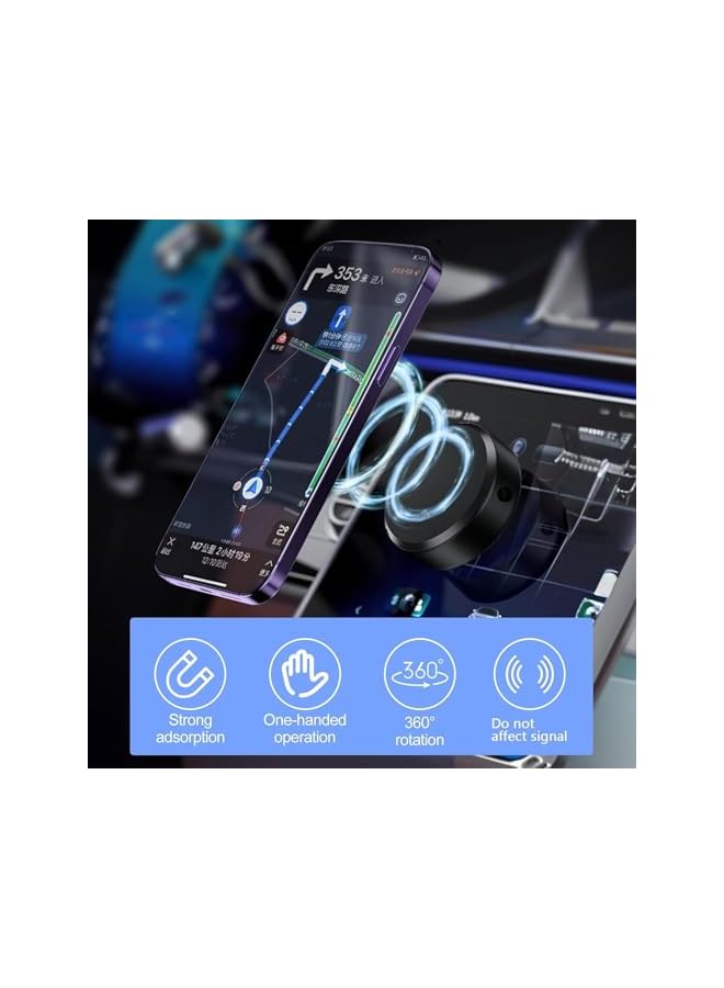Green Tiger Electric Vacuum Magnetic Suction Phone Mount, Hands-Free Shower Phone Holder, Magnetic Cell Phone Holder for Car/Gym/Mirror/Smooth Surface, Compatible with Magsafe iPhone & Android - Image 2