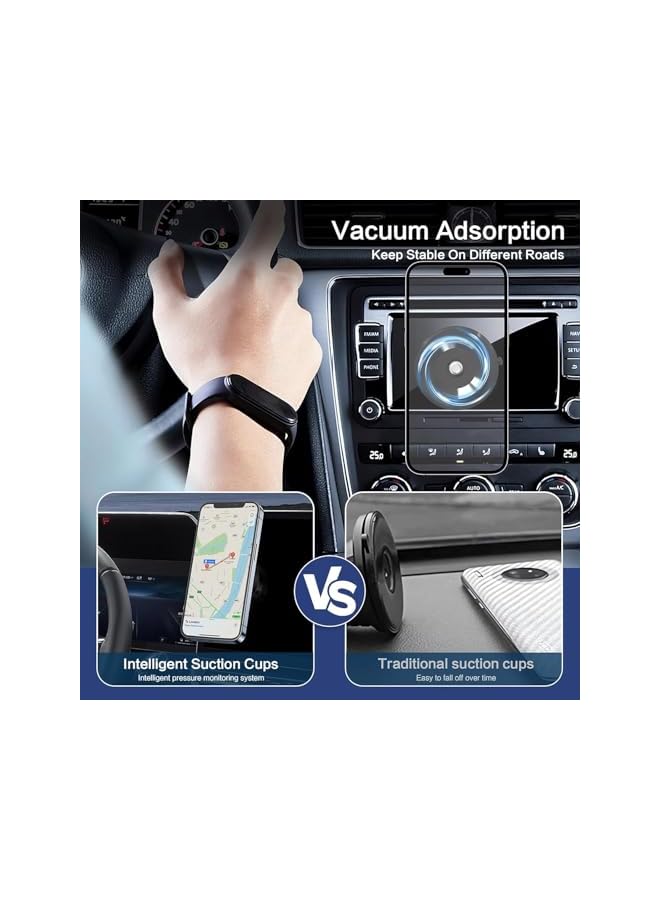 Green Tiger Electric Vacuum Magnetic Suction Phone Mount, Hands-Free Shower Phone Holder, Magnetic Cell Phone Holder for Car/Gym/Mirror/Smooth Surface, Compatible with Magsafe iPhone & Android - Image 3