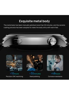 Mibro Mibro Lite 3 Pro Smart watch 1.32" AMOLED Display 10 Axis Motion Sensor Bluetooth Calling GPS 150+ Sport Modes 5ATM Water Resistant Heart Rate Monitoring 15 Days Battery Life Smartwatch(golden)  - Image 4