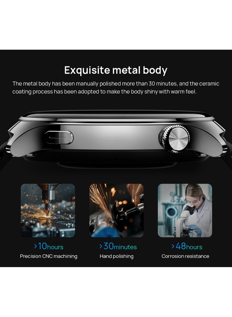 Mibro Lite 3 Pro Smart watch 1.32" AMOLED Display 10 Axis Motion Sensor Bluetooth Calling GPS 150+ Sport Modes 5ATM Water Resistant Heart Rate Monitoring 15 Days Battery Life Smartwatch(golden) - Image 4