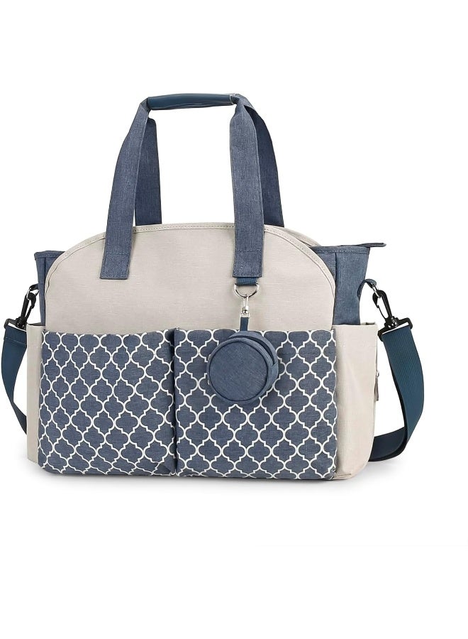 Lmbabter Diaper Bag Tote with Changing Station Upgrade Multi-Function Baby Bag with Adjustable Shoulder Strap