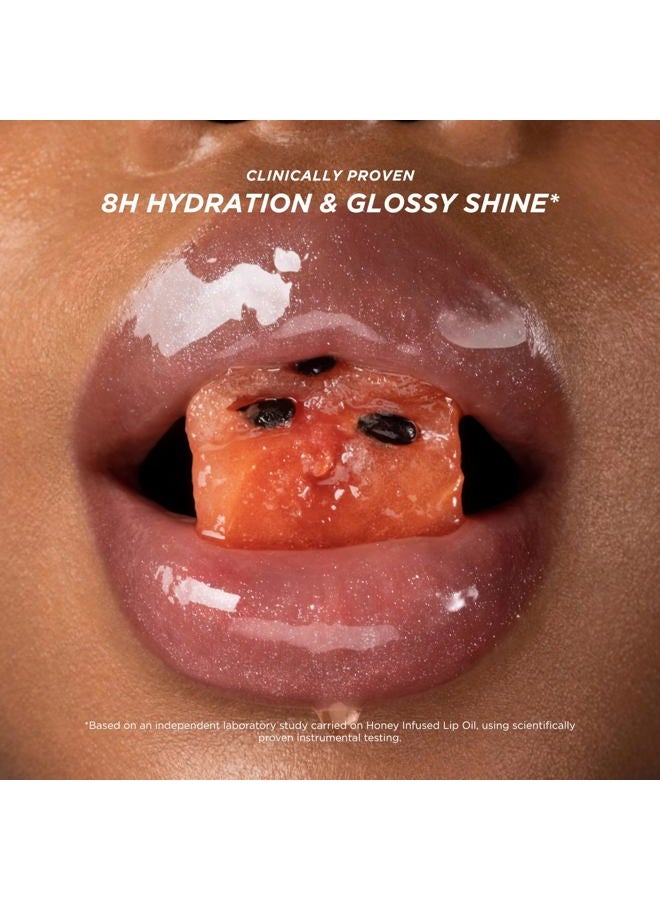 Gisou Honey Infused Hydrating Lip Oil, Nourishing Lip Moisturizer for Dry Lips (Watermelon Sugar) - Image 4