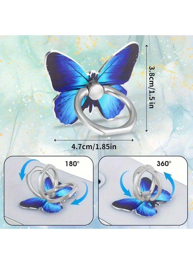 Butterfly Phone Ring Holder 360 Rotation Grip Stand 3pcs Type B Colors - Image 3