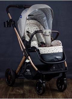 LUCID Luxury Baby Carrycot Stroller with High Density Lining from Lucid - Brown Model - VIOLA  - Image 3