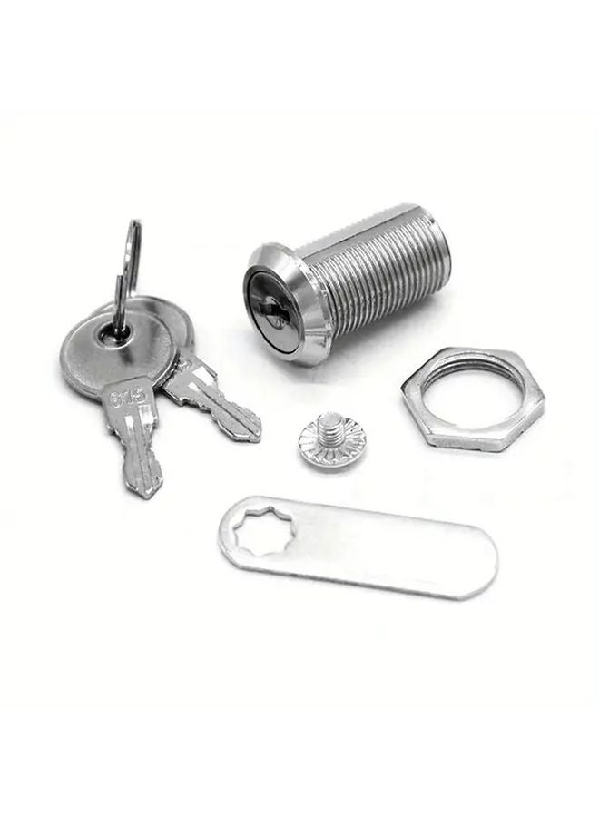 4 قطع قفل صندوق بريد 25 مم مع مفاتيح حديدية، سبيكة زنك، قفل باب ميكانيكي لمعدات التبديل - Image 5