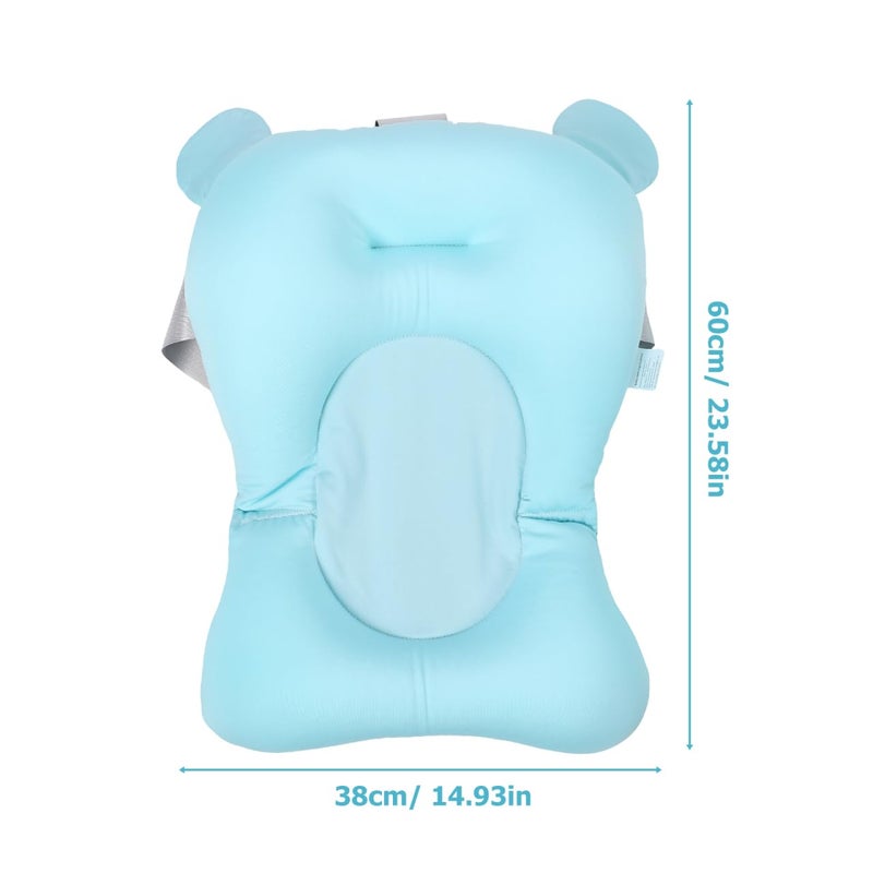 DOITOOL Non Skid Bath Mat Baby Float Bathtub Baby Honeycomb Mesh Cloth Light Green New Born Bathtub - Image 3