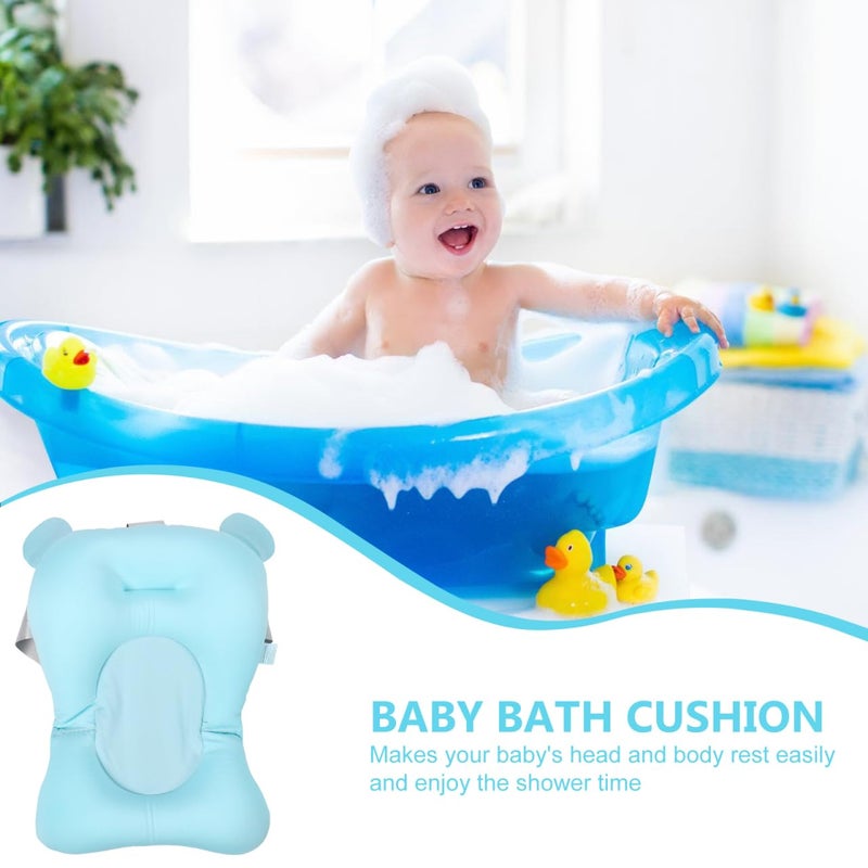 DOITOOL Non Skid Bath Mat Baby Float Bathtub Baby Honeycomb Mesh Cloth Light Green New Born Bathtub - Image 4