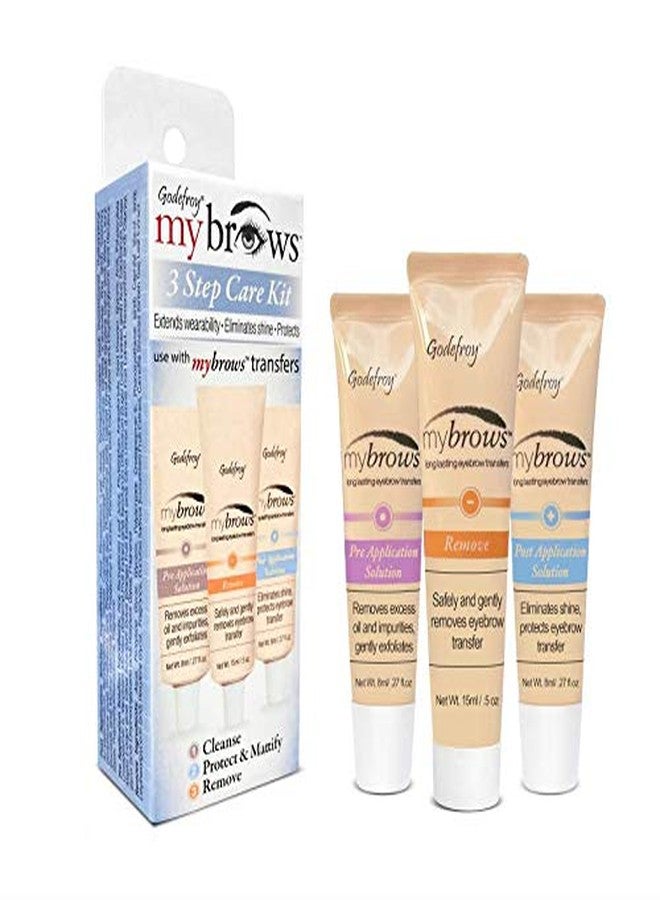 Godefroy Mybrows 3-Step Care Kit for Temporary Tattoos, Eyebrow Transfers, & Brow Stamps - Image 1