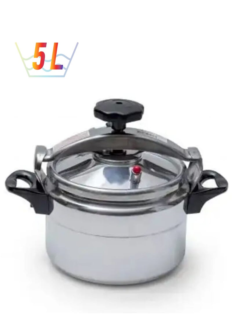 Alsaif Gallery 5Liters Aluminum Pressure Cooker 5 Liter silver 
