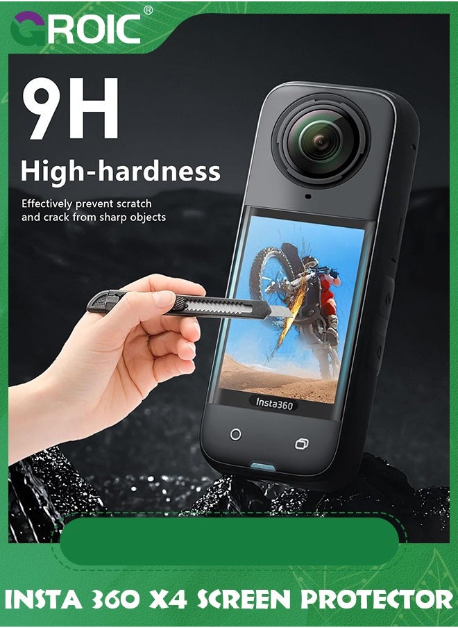GROIC Insta 360 X4 Screen Protector Film, Insta360 X4 Screen Protector for Insta360 X4 Accessories, Tempered Glass LCD Display Film, Ultra HD, 9H Hardness, Scratch Resistant  - Image 4