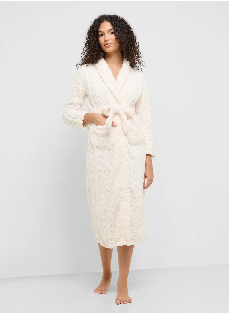 Ginger Plush Terry Bath Robe