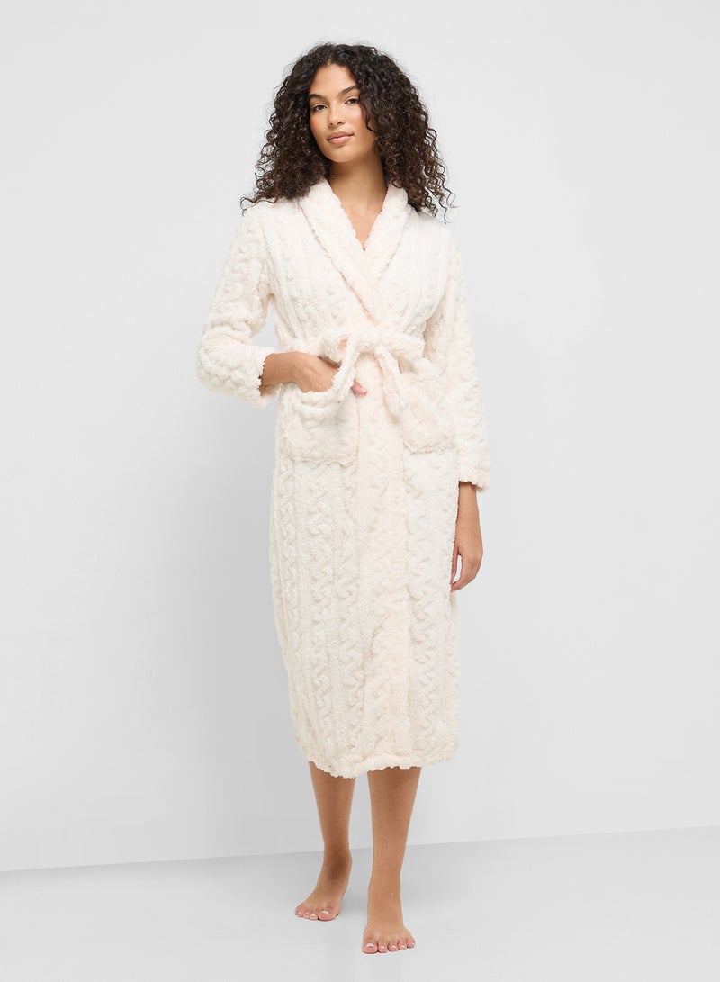 Ginger Plush Terry Bath Robe  - Image 1