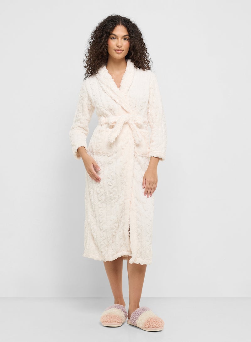 Ginger Plush Terry Bath Robe  - Image 4