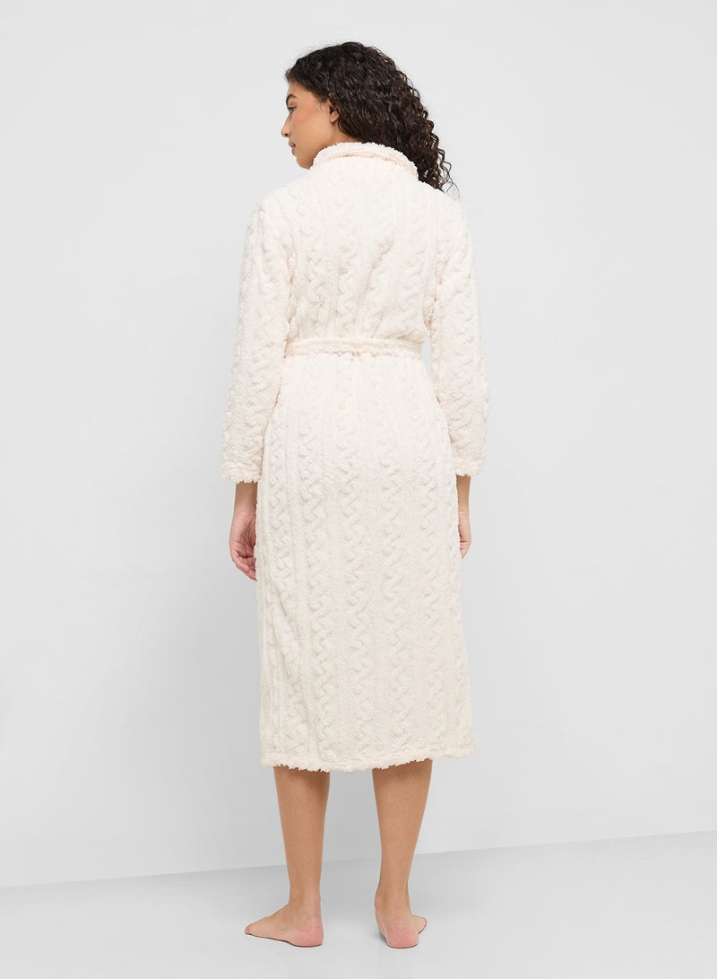 Ginger Plush Terry Bath Robe  - Image 2